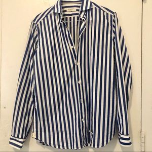Tintoria Mattei 954 Blue Striped Shirt